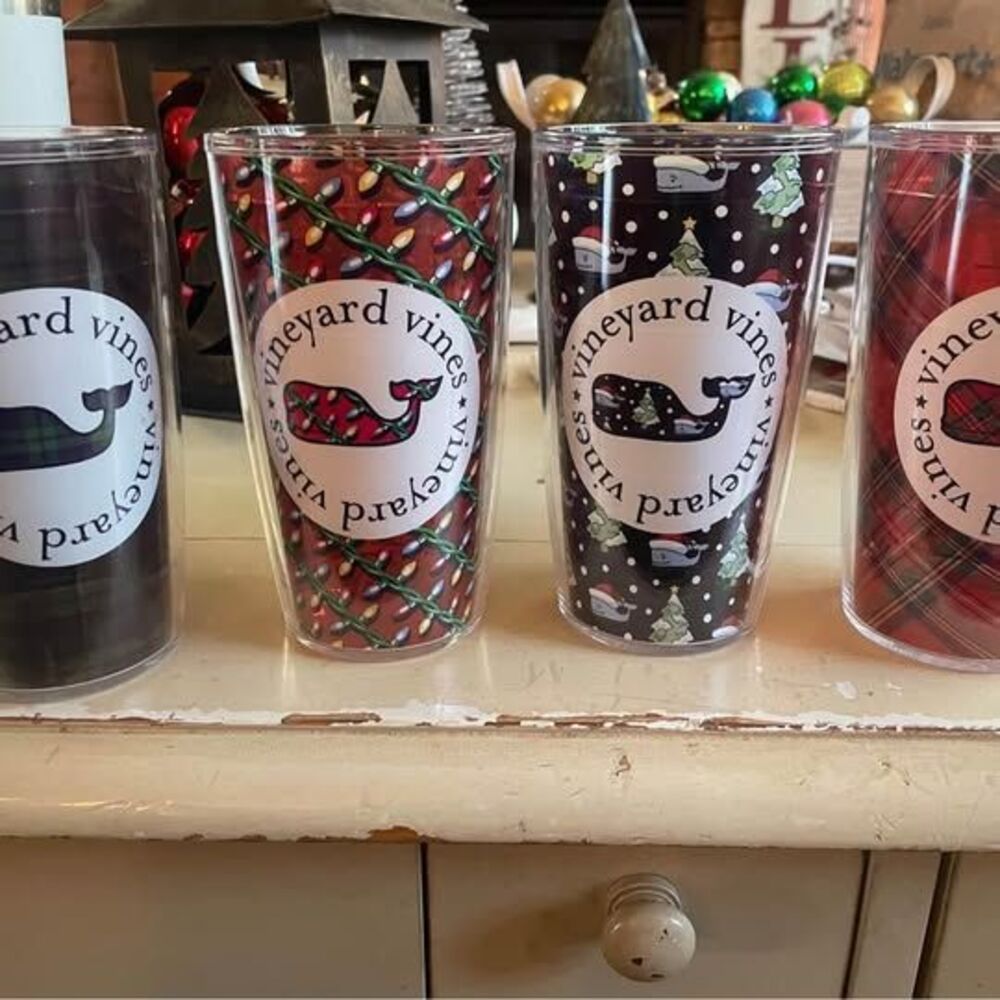 4 Pack Vineyard Vines Christmas
Tervis Tumblers 16 oz. Made in the USA